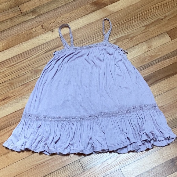 FREE PEOPLE | Sweet Thing Lace Up sides Tunic Dress in lilac | Size XS - Picture 7 of 10